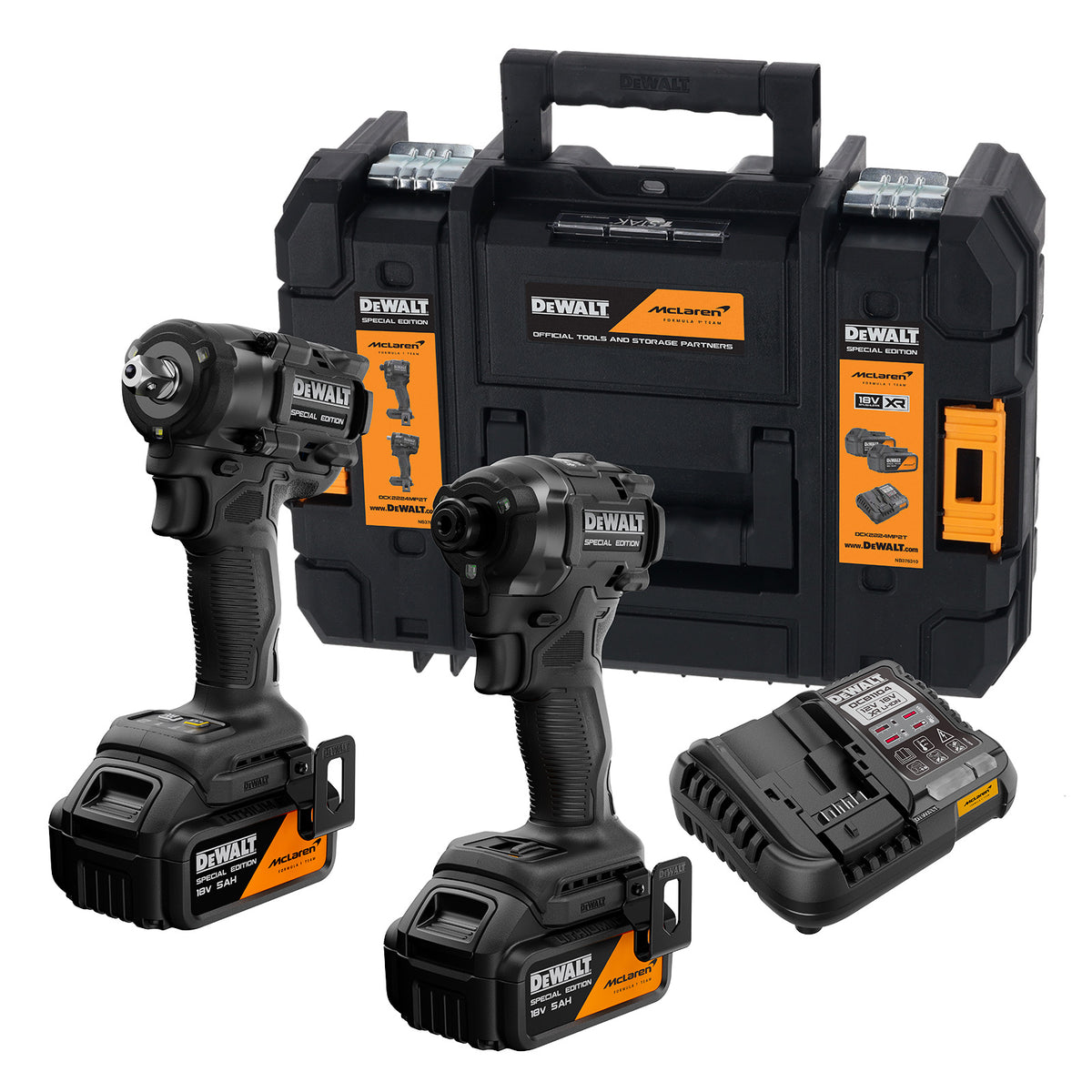 DCK2224MP2T COMPACT ΣΕΤ  2 ΠΑΛΜΙΚΩΝ  ΕΡΓΑΛΕΙΩΝ 18V XR DEWALT Χ McLAREN