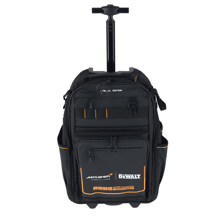 DWST60101-9 ΣΑΚΙΔΙΟ ΠΛΑΤΗΣ DEWALT Χ McLAREN ΜΕ  ΡΟΔΕΣ ΚΑΙ ΛΑΒΗ ΜΕ ΤΗΛΕΣΚΟΠΙΚΉ ΛΑΒΉ